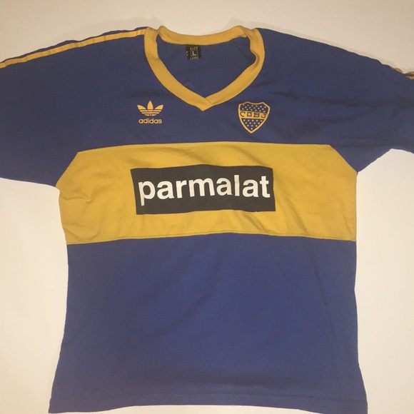 retro boca juniors jersey